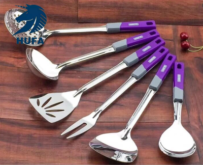 Factory Wholesale Stainless Steel Kitchenware Set Home Kitchen Cooking Spoon and Shovel Spatula Colander Kitchen Tools Supply