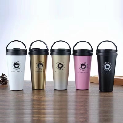 Coffee Vacuum Cup Portable Women's Stainless Steel Water Cup Simple Fresh Mori Portable Cup Creative Personalized Trend Men
