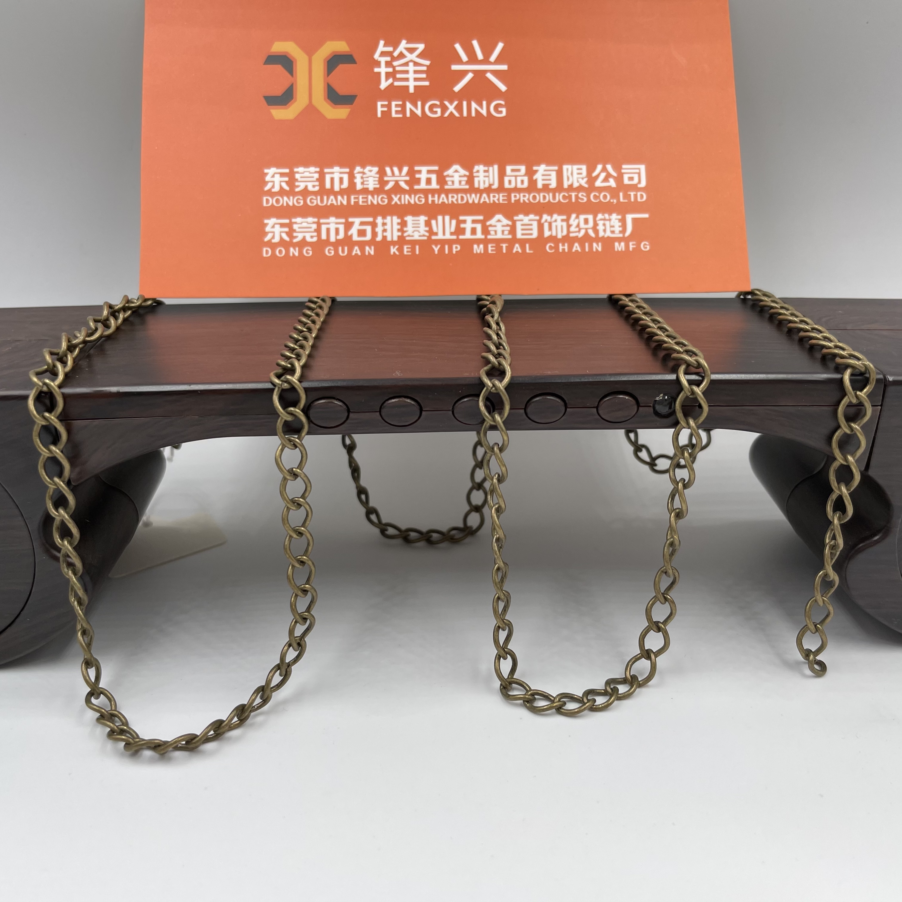 厂家直销青古铜箱包配件 牛仔裤服饰链条挂链 专业生产中高端链子