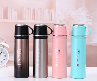 Stainless Steel Vacuum Cup Cup with Lid Water. Drinking Student Minimalist Portable Water Cup Car Tea Cup Stock