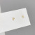 Sterling Silver Needle One Card Three Pairs Small Micro Zircon-Encrusted Stud Earrings Female Female All-Matching Graceful Plated 14K Ornament