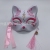 Half Face Fox Japanese Style Mask Men's and Women's Party Ball Supplies Anime Hand Painted TikTok Same Style