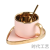 Nordic Leaf Shape Coffee Cup Set Simple Home Fashion Ins Style Afternoon Tea Ceramic Cup Cup and Saucer