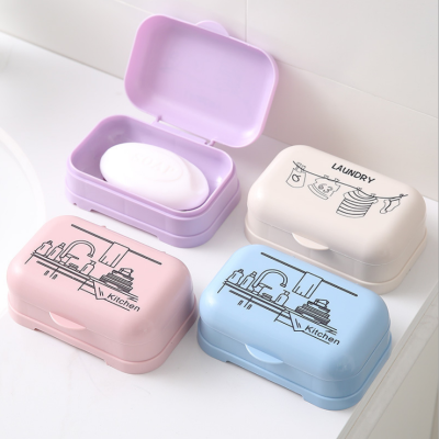 Multifunctional Bath Plastic Travel Drain Printing Soap Box