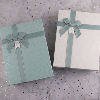 Gift Box Packaging Box Exquisite Korean Style Fresh Rectangular Hand Gift Box Skin Care Scarf Gift Box Customization