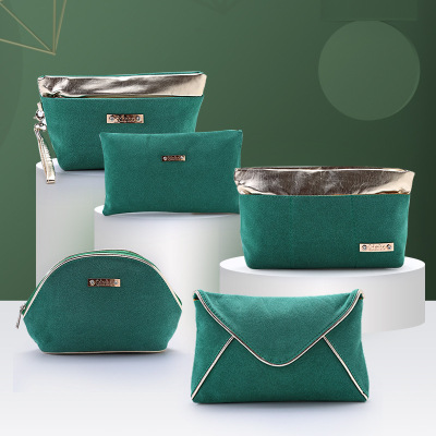 New Large Capacity Portable Cosmetic Bag Cosmetics Storage Bag Travel Handbag Household Storage Bag