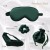 Silk Eye Mask 4-Piece Set Storage Bag Set High-Grade Blackout Sleep Eye Mask Headband Hair Ring