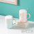 Creative Mug Ceramic Couple Cups Milk Cup Coffee Cup Household Good-looking Cup with Spoon Lid Girl