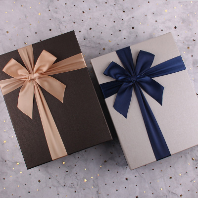 Gift Packing Box Exquisite Korean Style Artistic Small Clear Scarf Clothes Birthday Ideas Simple Gift Box Customization