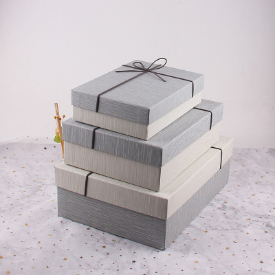 Gift Box Exquisite Birthday Gift Box Boys Style Empty Gift Box Advanced TikTok Exquisite Large Packaging Box Simple