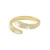 2021 Spring and Summer New Shell Ring Personality Snake Bone Open Ring Special-Interest Design Index Finger Ring Internet Celebrity Fashion Ring