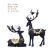 Resin Crafts Modern Minimalist Wood Color Sika Deer Decoration Creative Home Decoration Living Room Wine Cabinet Decorations