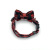 2021 New Plaid Collar Pet Bell Collar Bow Patch Christmas Style Cat Dog Collar Cross-Border