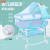 Indoor Baby Sleeping Basket BB Bed Portable Mobile with Roller Newborn Bed in Bed Crib Foldable