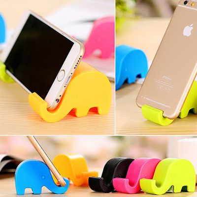 Elephant-Shaped Cellphone Bracket Small Elephant Bracket Mini Multi-Color Mobile Phone Stand Lazy Mobile Phone Holder Logo Customization Manufacturer