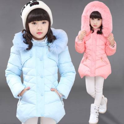 Girls Padded Cotton Clothes 2021 Winter Children's Clothing Winter New Korean Style Padded Jacket Winter Clothes Kids' Overcoat One Piece Dropshipping