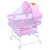 Indoor Baby Sleeping Basket BB Bed Portable Mobile with Roller Newborn Bed in Bed Crib Foldable