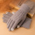 Knitted Knitting Wool Gloves Women's Winter Students Fleece-Lined Thickened Cycling and Driving Warm-Keeping and Cold-Proof Finger Half Finger Writing