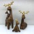 Resin Crafts Modern Minimalist Wood Color Four Pieces Deer Decoration Home Decorations Living Room TV Cabinet Furnishings