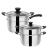 Yangbin Stainless Steel Steamer Non-Magnetic Double Bottom Two-Layer Thickened Deepening Small Steamer Household Pot Gift Pot 22-26cm