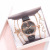 INS New Pu Strap Women's Watch Fashion Classic Quartz Watch Wholesale Women's Watch Bracelet Combination Set Watch