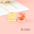 New Creative Cute Cartoon Fruit Square Drift Bottle Keychain Couple Cars and Bags Small Pendant Accessories