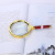 Fashion New Gold-Plated Ring Plastic Handle Straight Handle Magnifying Glass Personality Handheld Elderly Reading Glasses Gift Factory Wholesale