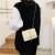 High-Grade Bag for Women This Year's New Trendy Embroidered Crossbody Bag Women's All-Match Ins Chain Shoulder Small Square Bag