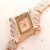 Bracelet Watch Brand Women's Diamond-Embedded Watch Popular Characteristic Rhombus Watch Head Alloy Bracelet Watch