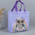 Foldable Portable Travel Non-Woven Handbag Cartoon Owl Creative Gravure Children Gift Storage Bag