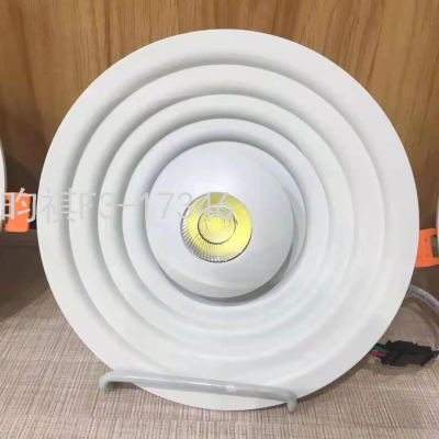 LED Ultra-Thin round Lamp Embedded Hole Two-Color Panel Light Cob Patch Home Hotel Ceiling Lamp