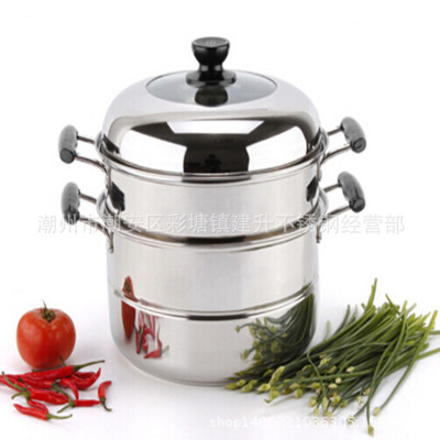 Stainless Steel Steamer, Single Layer, Two Layers, Double Layer, Energy-Saving Induction Cooker, Available Pot Batch