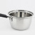Yangbin 201 Non-Magnetic Stainless Steel Milk Pot Double Bottom Deepening Thickening Single Handle Small Soup Pot Hot Milk Pan Milk Pot