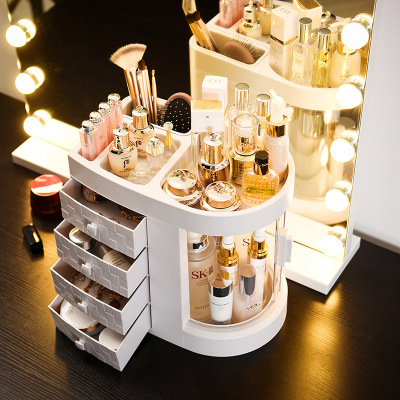 Celebrity Cosmetics Storage Box TikTok Same Lipstick Home Dormitory Desktop Drawer Dustproof Plastic Skin Care Products