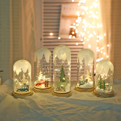 Christmas Tree Glass Cover Christmas Gift Decoration Creative Hanging Frost Christmas Tree Glass Cover