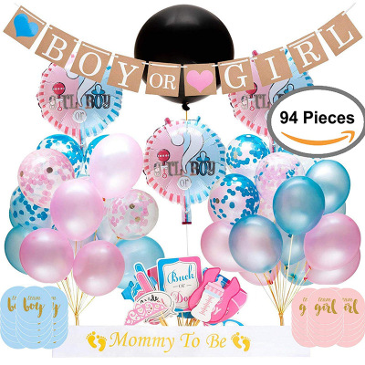 Gender Reveal Party Supplies Kit