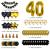 Amazon 30 40 50 Th Birthday Party Decoration Design Happy Birthday Balloon Black Gold Party Suit