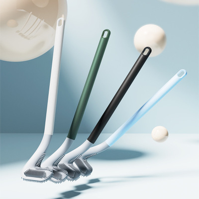 New Golf Mimic Silicone Toilet Brush No Dead Angle Toilet Toilet Home Ladle Soft Silicone Cleaning Brush