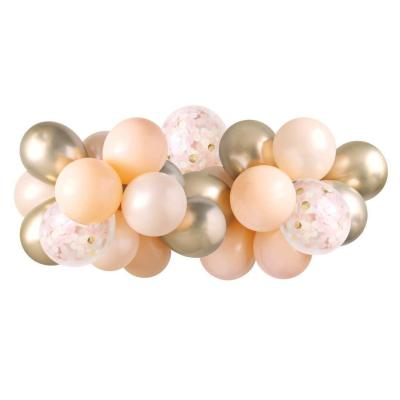 Factory Direct Sales Balloon Arch Bridge 53-Piece Set 12-Inch Skin Color White Pearl Imitation Beauty Balloon Paper Balloon Party