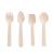 Wooden Spoon Disposable Birch Wooden Tableware Wooden Spork Dessert Trial Spoon Degradable Independent Pack