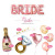 Bride-to-Be Bride Bride Balloon Bronzing Shoulder Strap Paper Scrap Balloon Bachelor Party Decoration Supplies