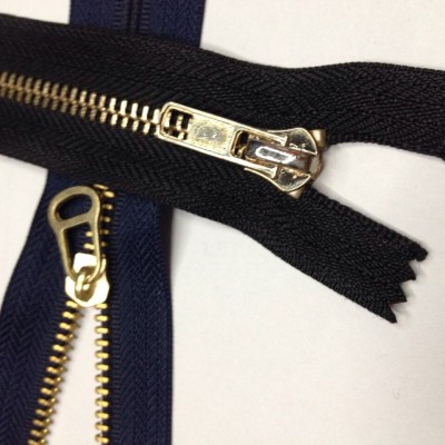 Zipper Invisible Zipper 5# White Gold Plated Open Tail Metal Invisible Zipper Zipper