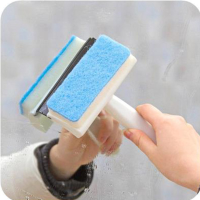 Cross-Border Double-Sided Household Glass Wiper Tile Bathroom Cleaning Brush Window Cleaning Wiper Blade Scraper Cleaning Mirror