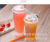 90 Caliber Thickened Transparent Disposable Plastic Milk Tea Drink Juice Tribute Tea Packaging Cup Take Out Take Away