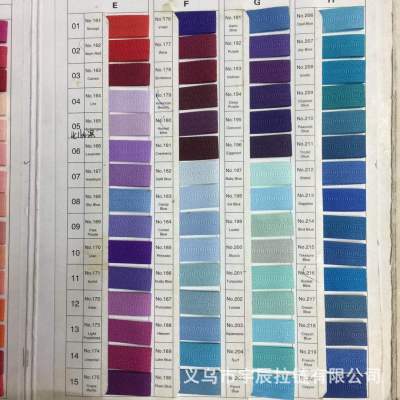 Zipper Universal Color Card International Zipper Color Swatch Red Packaging 101-340 Color