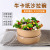 Disposable Kraft Paper Salad Bowl Packaging Bowl Fruit Salad Box Fitness Light Food Salad Bowl Printing Customization