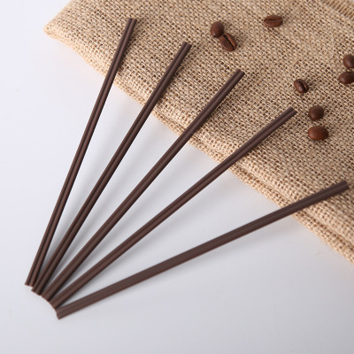 Factory Direct Hot Drink Coffee Straw Stirring Rod Double Hole Straw Disposable Plastic Hot Coffee Stirring Rod