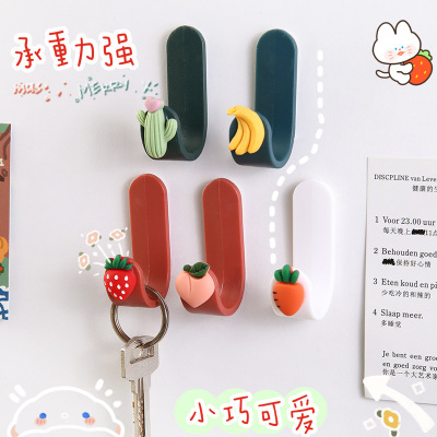 New Cartoon Multi-Functional Sticky Hook Cute Ins Style Home Punch-Free Invisible Wall Decorative Dormitory Small Hook