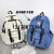 Schoolbag Women's Korean-Style Large-Capacity Computer Backpack Men's Backpack Middle School Student Letter Backpack College Student