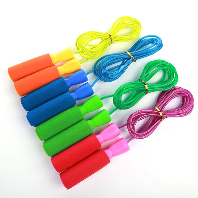 New Student Fitness Body Steel Wire Jump Rope Wholesale Creative Comfortable Foam Non-Slip Handle Competitive Bearing Jump Rope